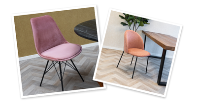 Roze eetkamerstoelen