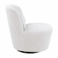 Kick draaifauteuil Jill - Bouclé - Wit