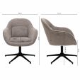 Kick draaifauteuil Lux - Taupe