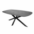 Kick eettafel Dana - 180cm - Zwart